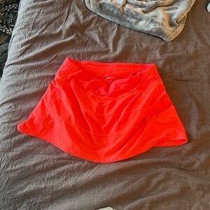 lululemon athletica Orange Pace Rival Mid-Rise Skirt